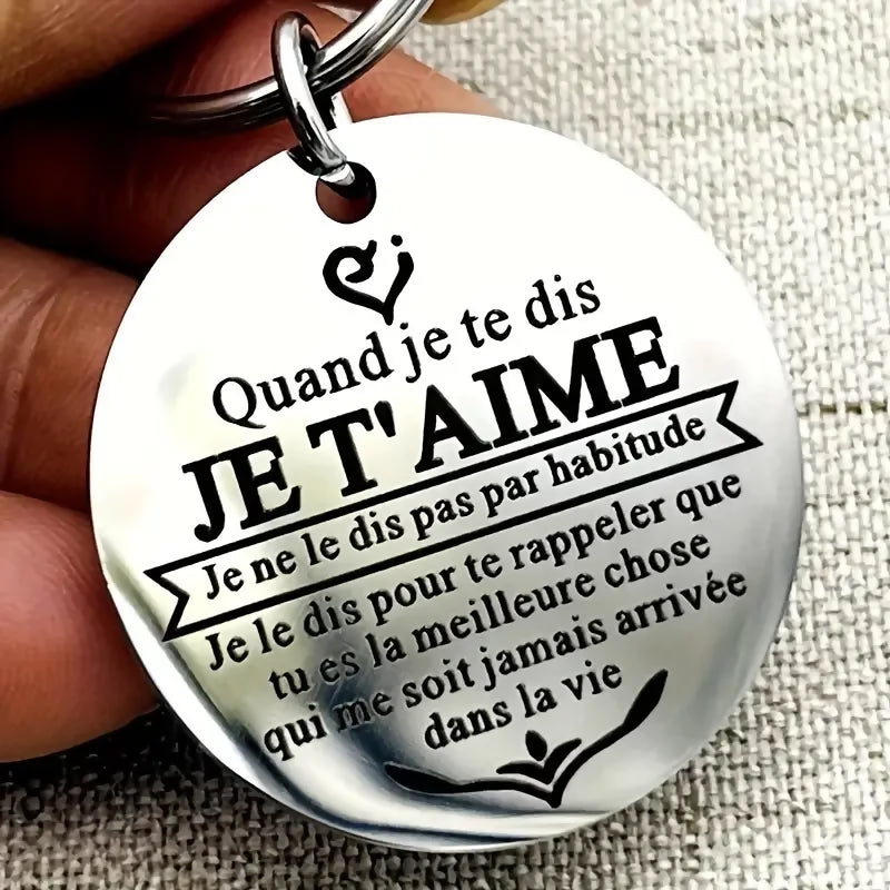 Porte-clés 'Quand je dit je t'aime'