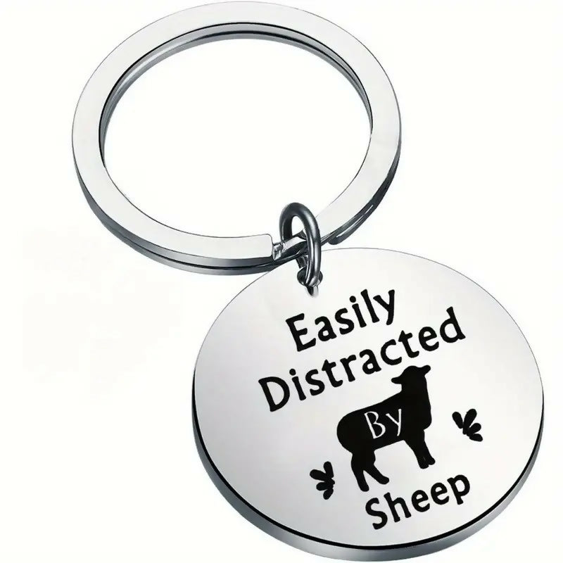 Porte-clés ' Distracted by sheep'