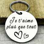 Porte-clés 'Je t'aime plus que tout'
