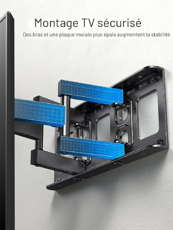 Support mural à mouvement complet pour téléviseurs de 26 à 65 pouces