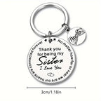 Porte-clés 'Thank you for being my sister'