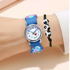 Montre pour enfant à quartz – Astronaute bleue