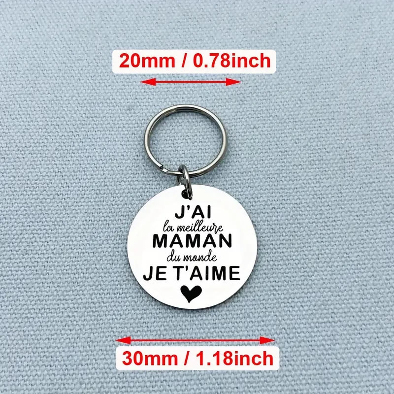 Porte-clés 'Meilleure maman'