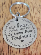 Porte-clés 'A ma Fille' style 1