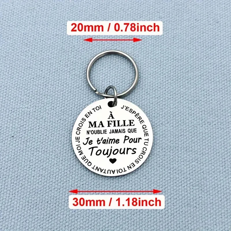 Porte-clés 'A ma Fille' style 1