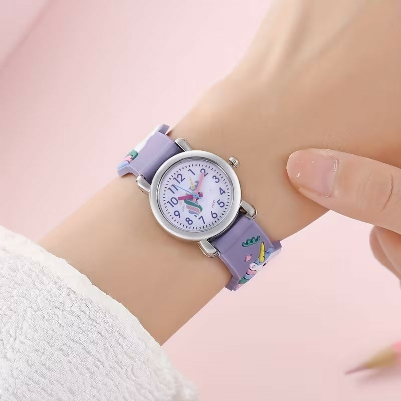 Montre pour enfants quartz Licorne Cartoon