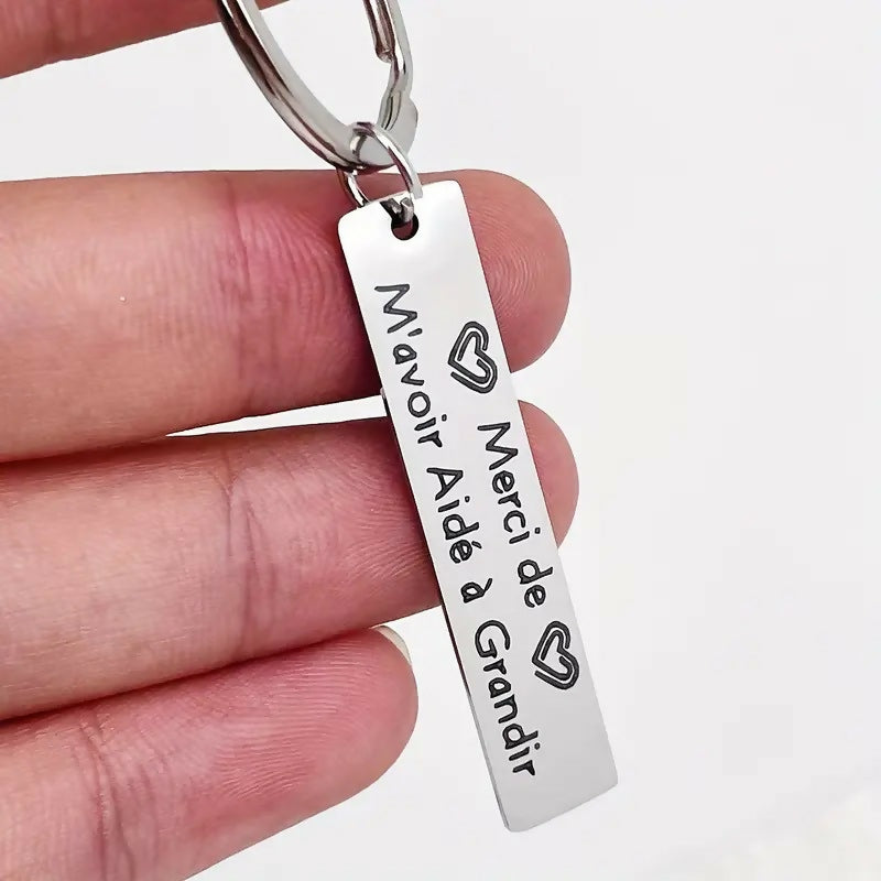 Porte-clés 'Merci de m'avoir aidé a grandir'
