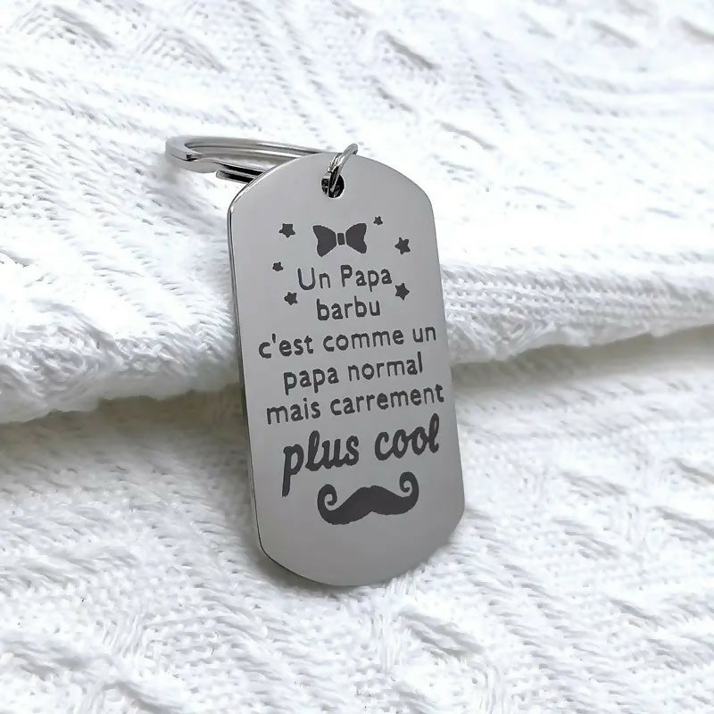 Porte-clé 'Papa barbu'