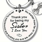 Porte-clés 'Thank you for being my sister'