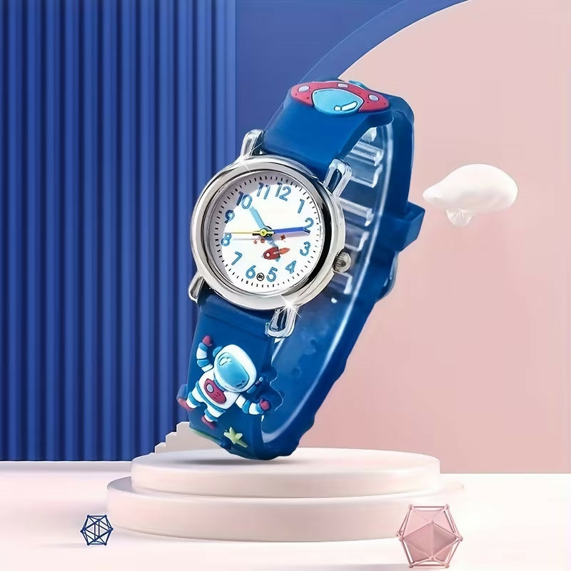 Montre pour enfant à quartz – Astronaute bleue