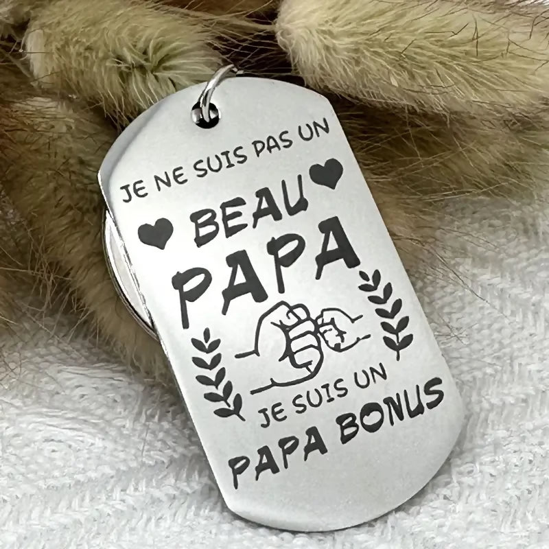 Porte-clés 'Beau papa'