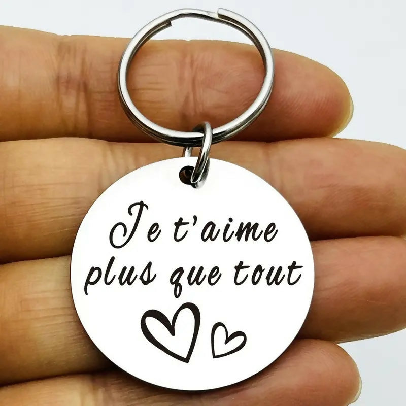 Porte-clés 'Je t'aime plus que tout'
