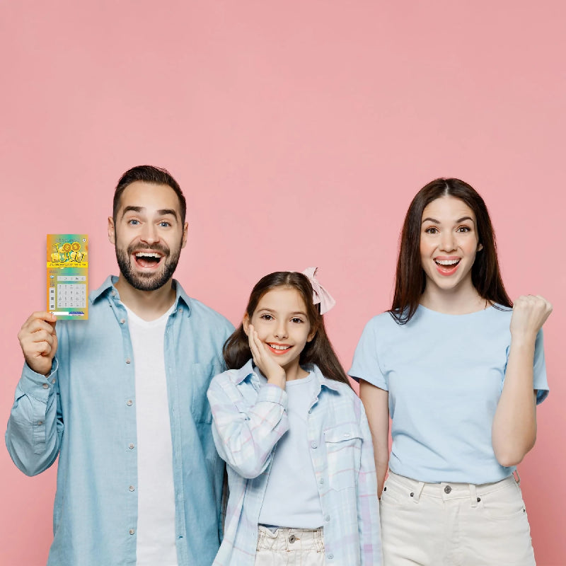 Faux billets de loterie et cartes à gratter pour Farce - Lot de 6 billets