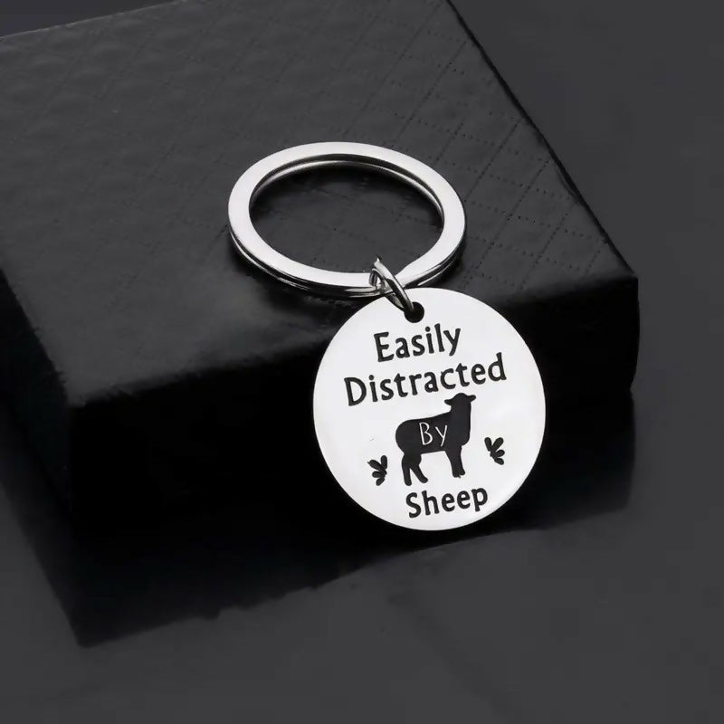 Porte-clés ' Distracted by sheep'