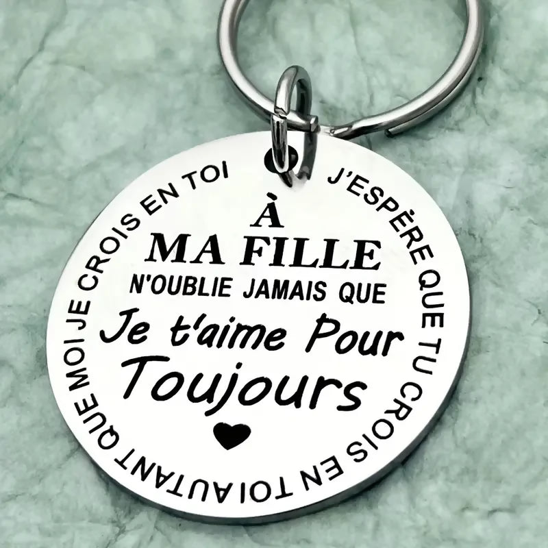Porte-clés 'A ma Fille' style 1