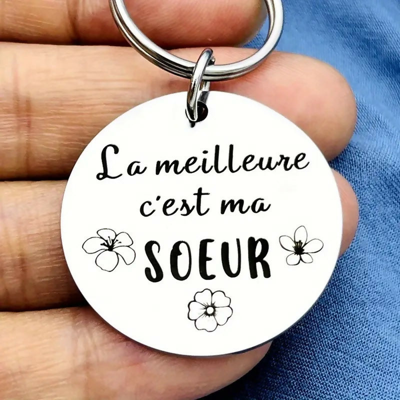 Porte-clés 'La meilleure c'est ma soeur'