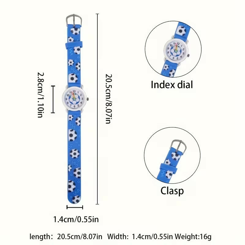 Montre pour enfant à quartz – Style Soccer