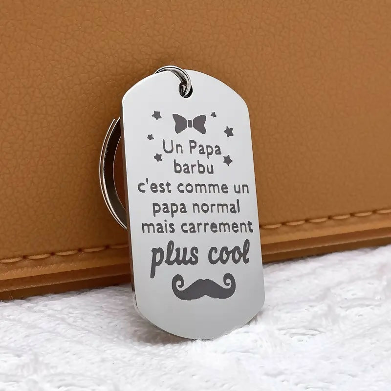 Porte-clé 'Papa barbu'