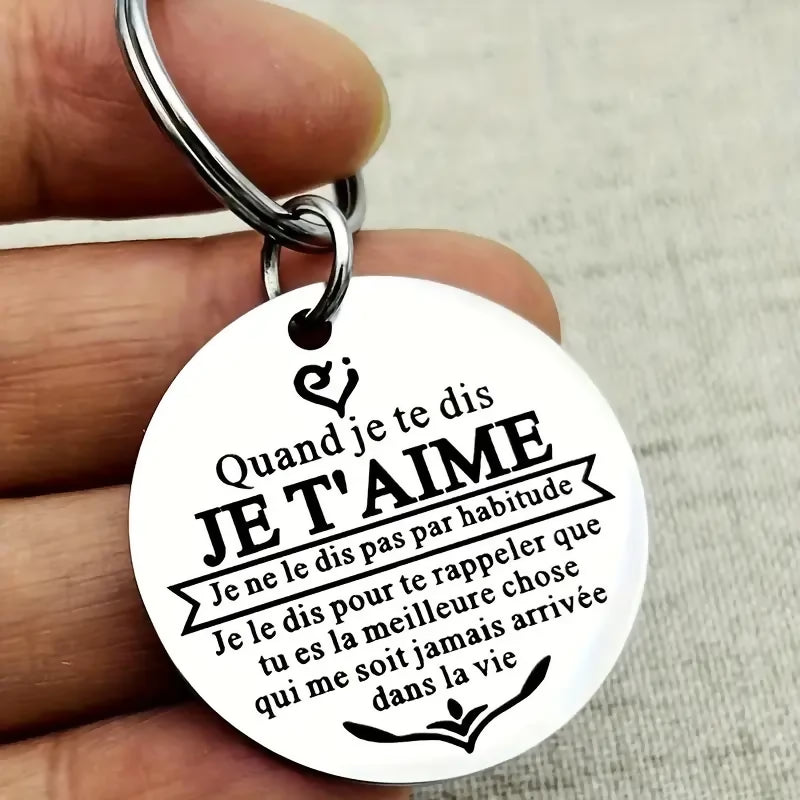 Porte-clés 'Quand je dit je t'aime'
