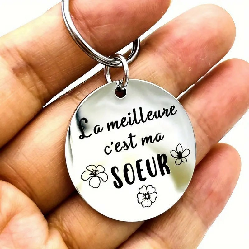 Porte-clés 'La meilleure c'est ma soeur'