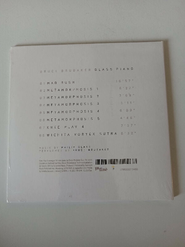 CD Glass Piano Bruce Brubaker