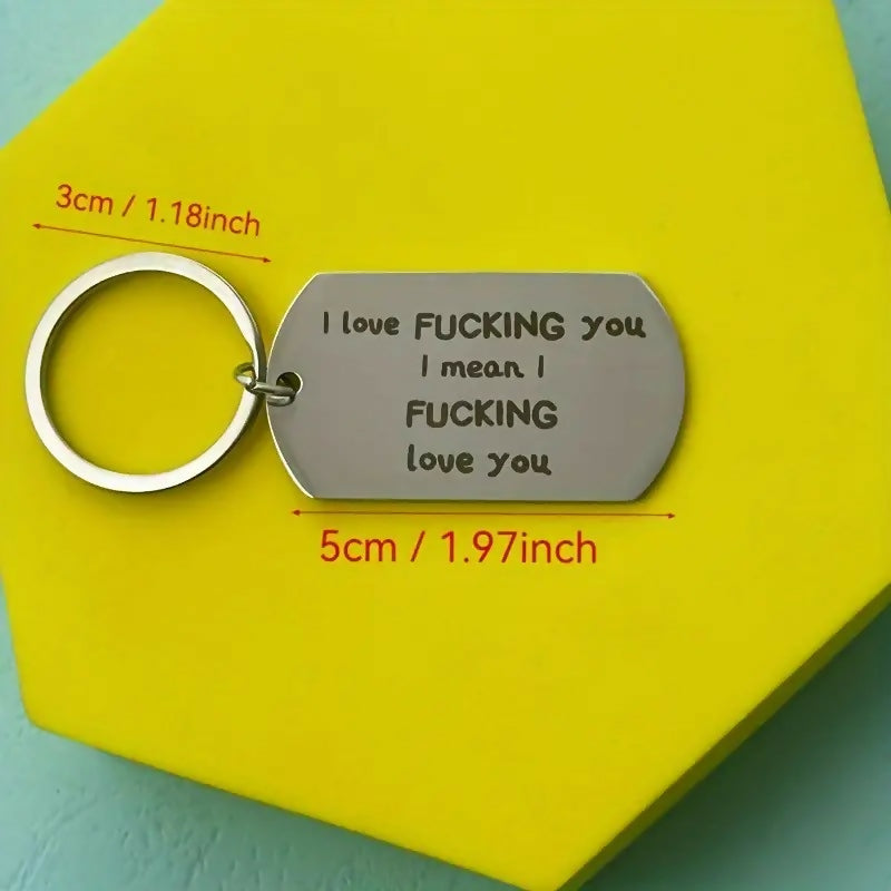 Porte-clé 'I fucking love you'