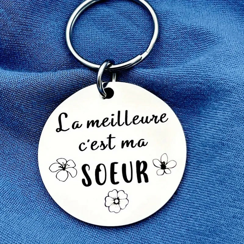 Porte-clés 'La meilleure c'est ma soeur'
