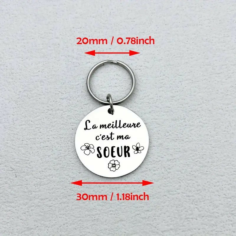 Porte-clés 'La meilleure c'est ma soeur'
