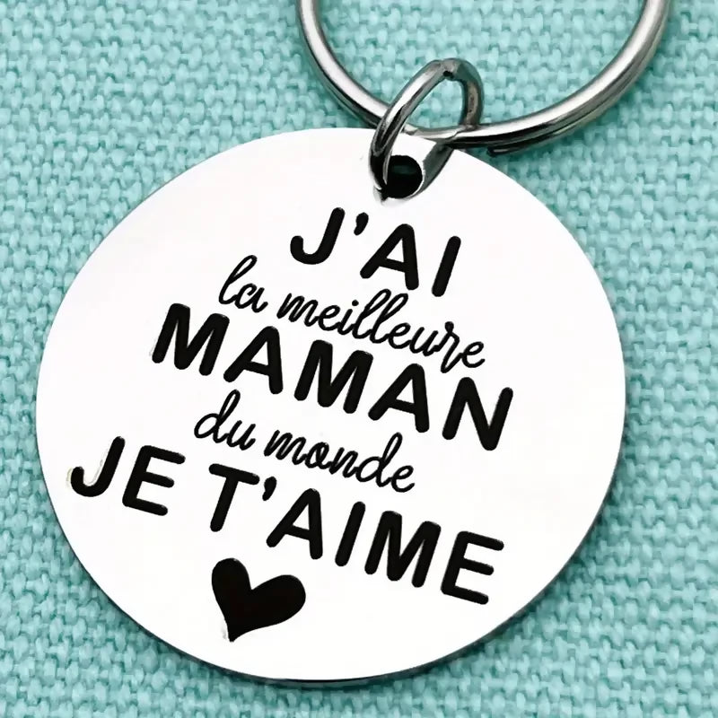 Porte-clés 'Meilleure maman'