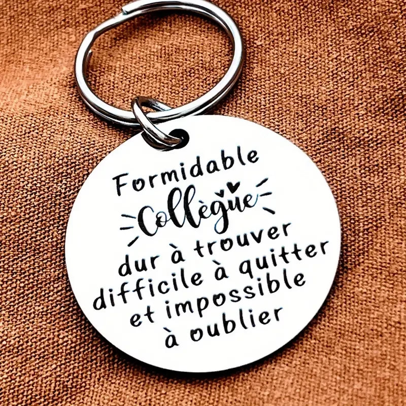 Porte-clés 'Formidable collègue' modèle 3'