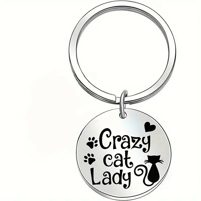 Porte clés 'Crazy cat lady'