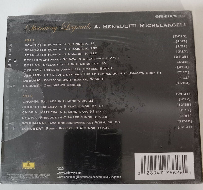 Steinway and Sons Arturo Benedetti Michelangeli Legends CD
