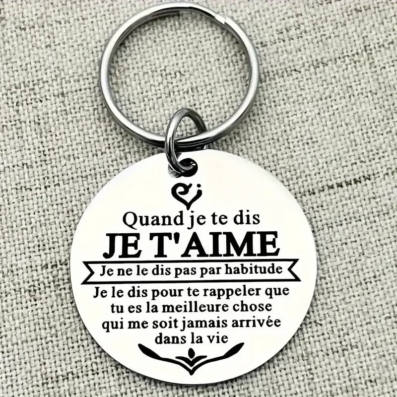 Porte-clés 'Quand je dit je t'aime'