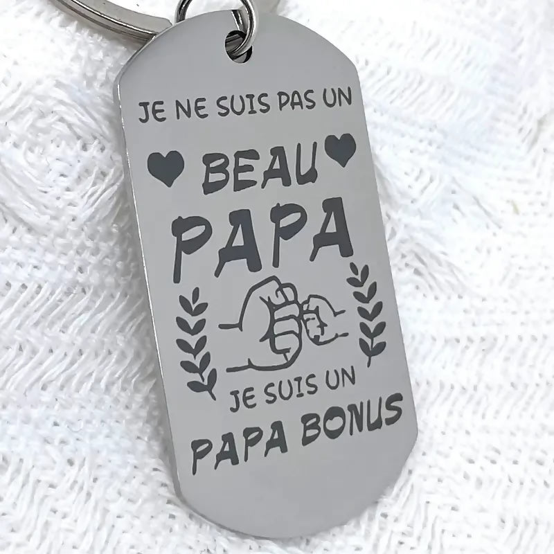 Porte-clés 'Beau papa'