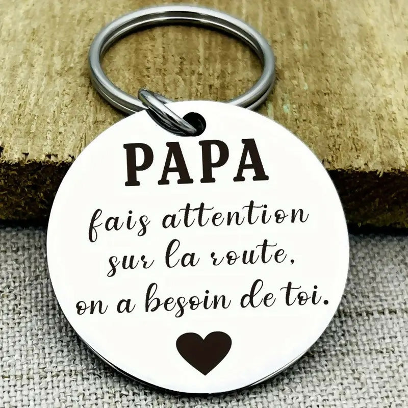 Porte-clés pour papa sur la route