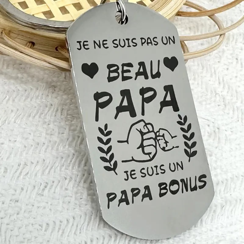 Porte-clés 'Beau papa'