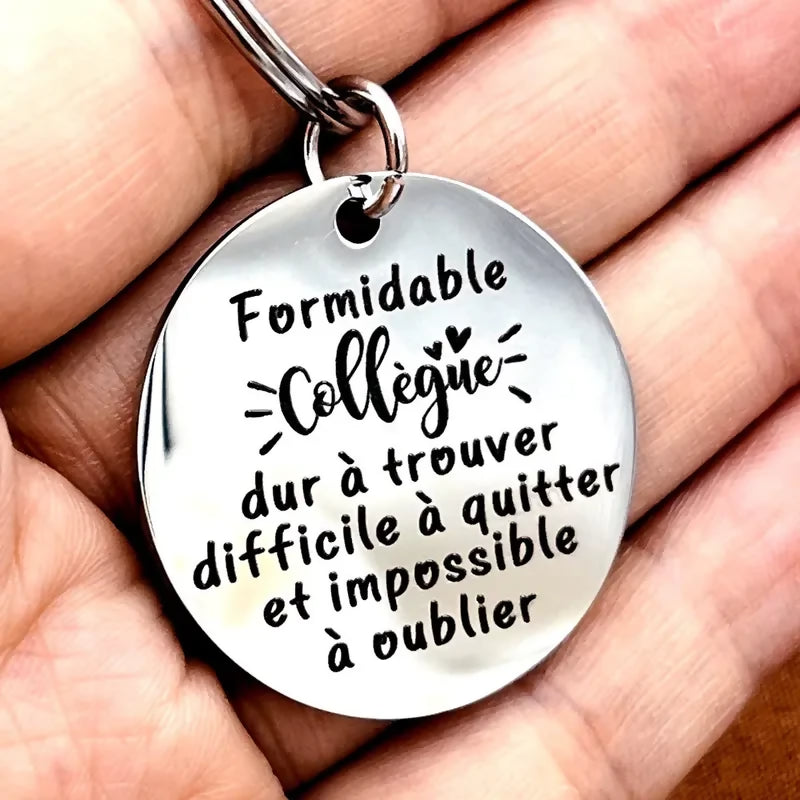 Porte-clés 'Formidable collègue' modèle 3'