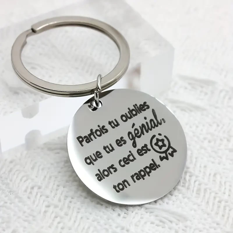 Porte-clés 'Tu es génial' modèle 2
