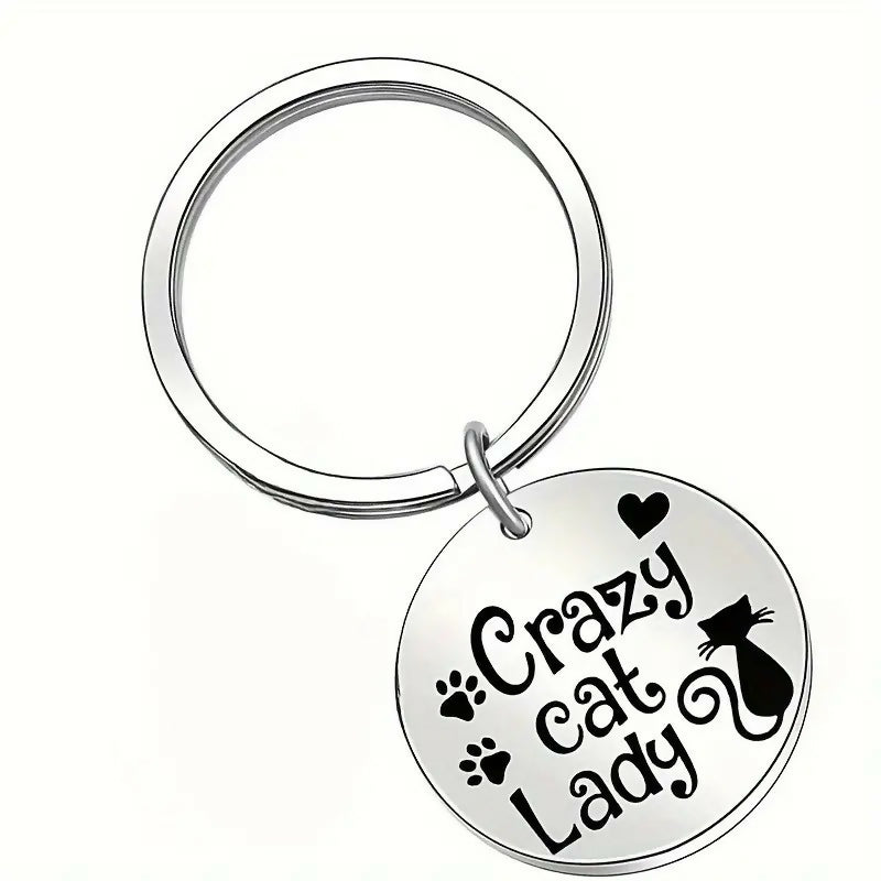 Porte clés 'Crazy cat lady'